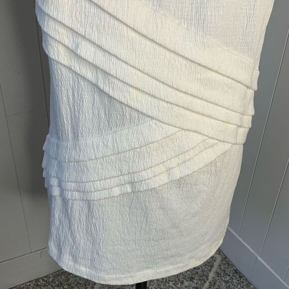 Anthropologie 9-H15 STCL Womens Large Layered Top Ivory Lagenlook Flowy NWT - Picture 3 of 12